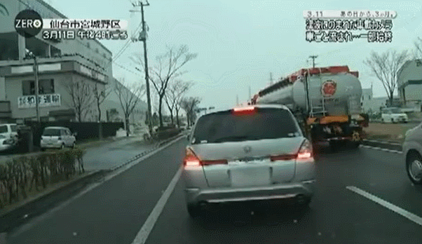차 안에서 맞이하는 쓰나미의 과정...... | 인스티즈