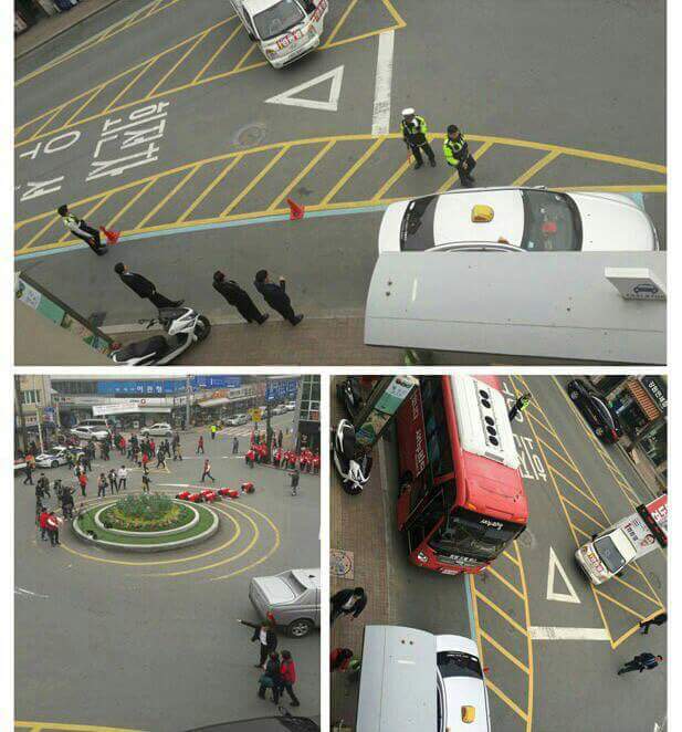 도,군의원이 지원유세온 당대표에게 사거리에서 삼보일배+택시영업방해 | 인스티즈