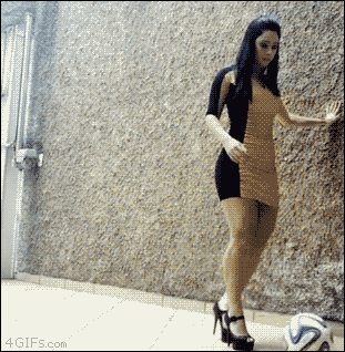 공 잘다루는 여자 ㄷㄷ.gif | 인스티즈