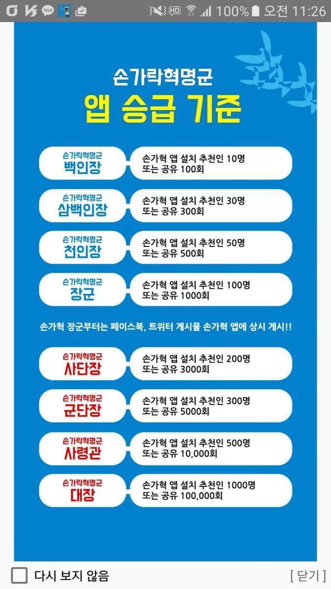 이재명 지지모임 손가락혁명군의 승급정책.jpg | 인스티즈