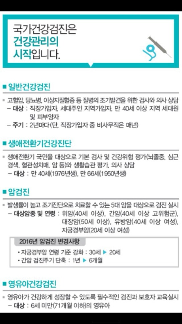 2016년부터 달라지는 국민건강보험 정보 | 인스티즈