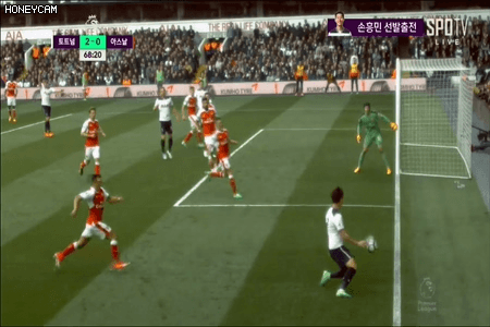 오늘자 손흥민 vs 산체스.GIF | 인스티즈