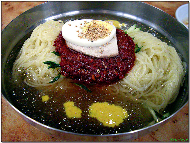 장수밀면 이미지