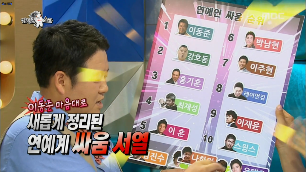 라스에서 이동준이 정한 싸움서열.JPG (+전설의 똥X쇼ㅋㅋㅋㅋㅋㅋ) | 인스티즈