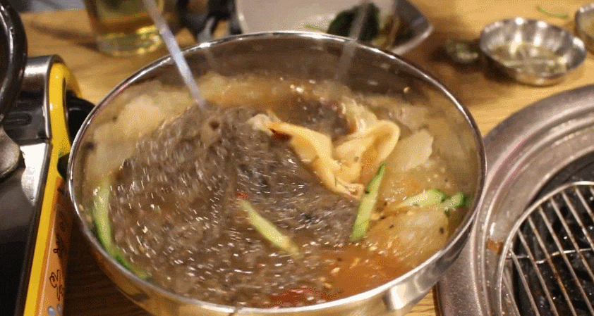 시원하고 상큼한 물냉면 움짤 gif | 인스티즈
