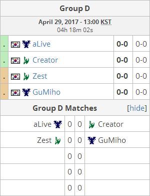 [스타2] 오늘자 2017 핫식스 GSL 코드S 시즌2 32강 D조 매치업 | 인스티즈