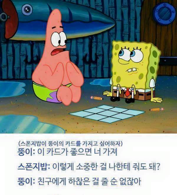 스펀지밥 뚱이의 명언들 | 인스티즈