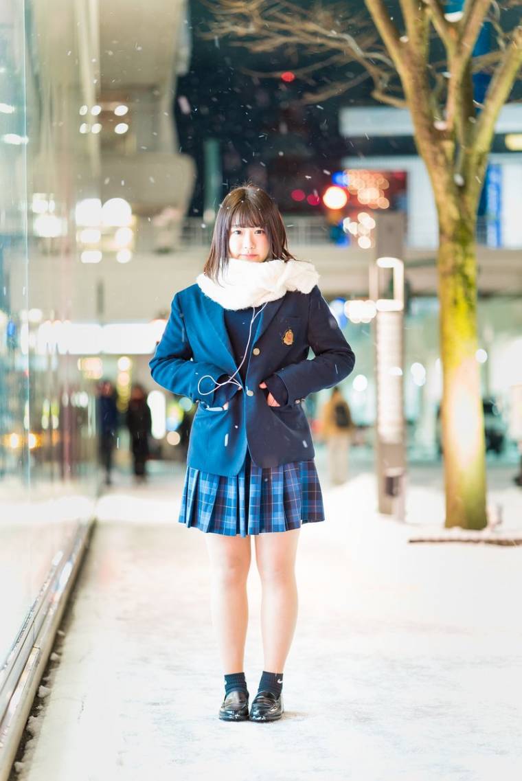 한겨울 일본 여고생 | 인스티즈