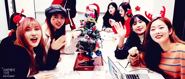 프리스틴 크리스마스 V앱.gif | 인스티즈