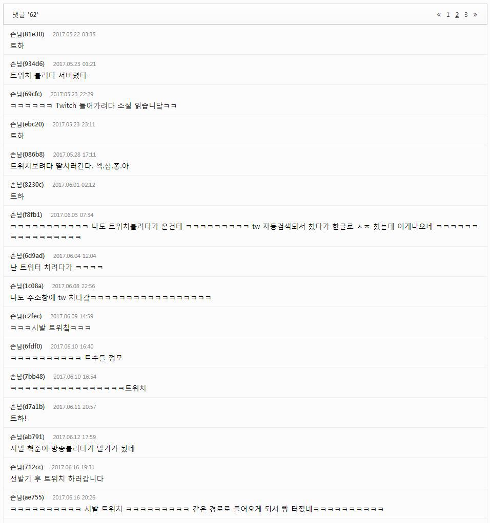 크롬에서 트위치TV 들어가려다 강제 정모한 트수들(야설주의) | 인스티즈