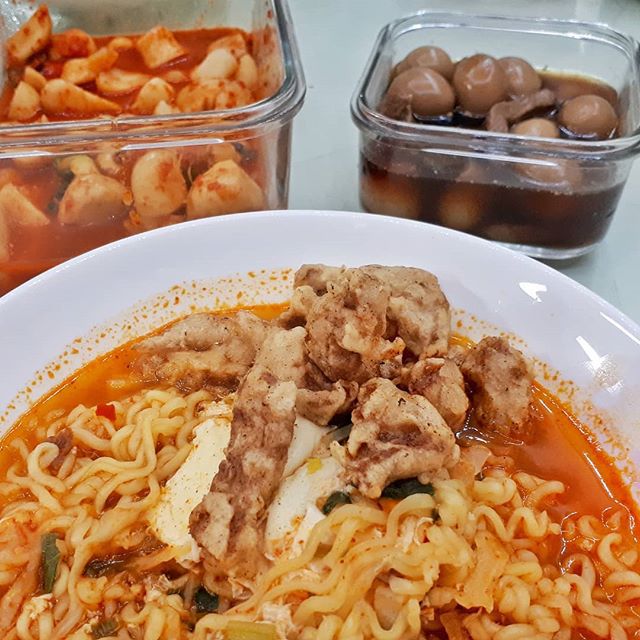 얼큰하고 시원한 탕수육! 돼지라면 gifjpg | 인스티즈